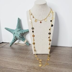 CANDIES GOLD LAYERED NECKLACE CHAIN‎ NEW
